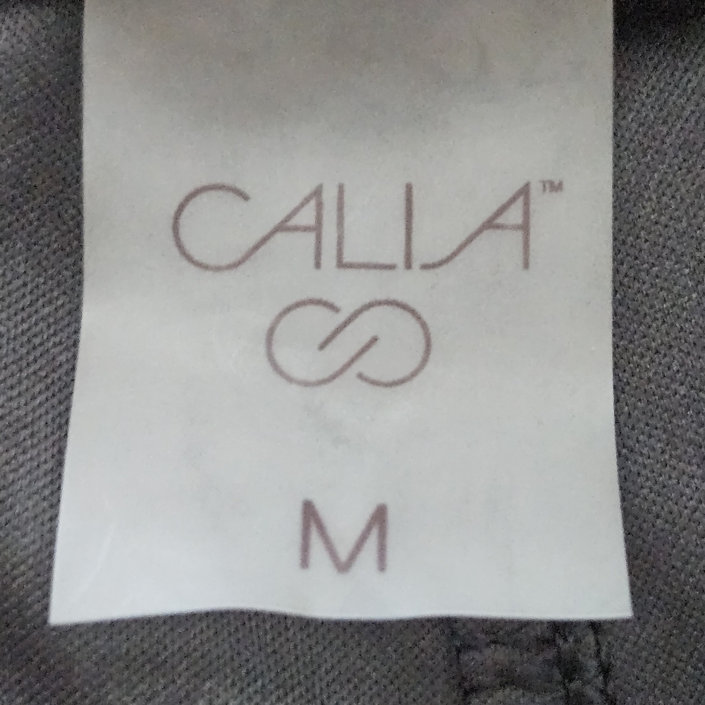 CALIA Women's Black Faux Leather High Rise Joggers MED NWT Whimsygoth Travel - Picture 10 of 15
